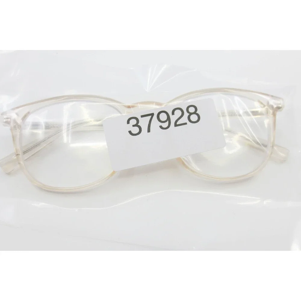 Warby Parker 20221 Champagne Eyeglasses Round Translucent Tan Frames 51-19-145